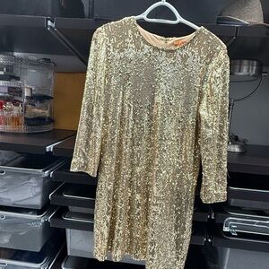 Tory Burch Orange and Blue Logo Tag